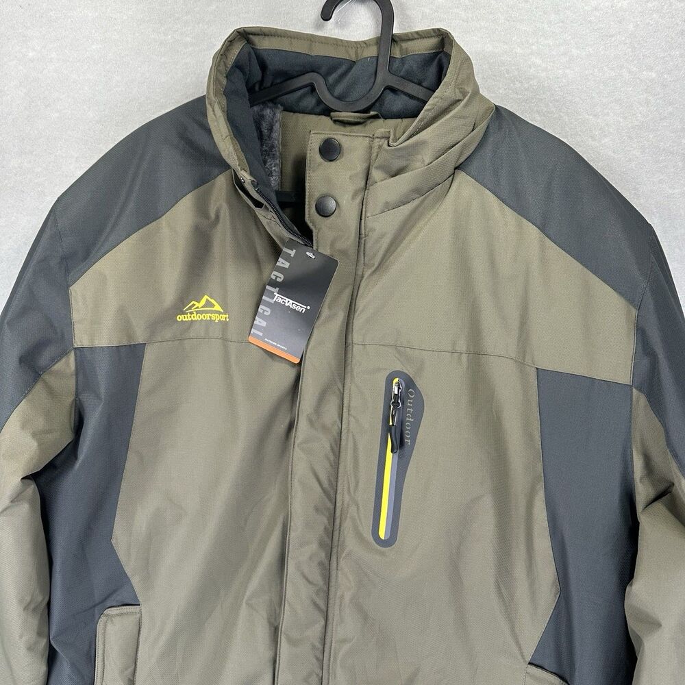 NWT Outdoorsport Men’s L Winter Jacket 3000mm‎ Waterproof Insulated No Hood